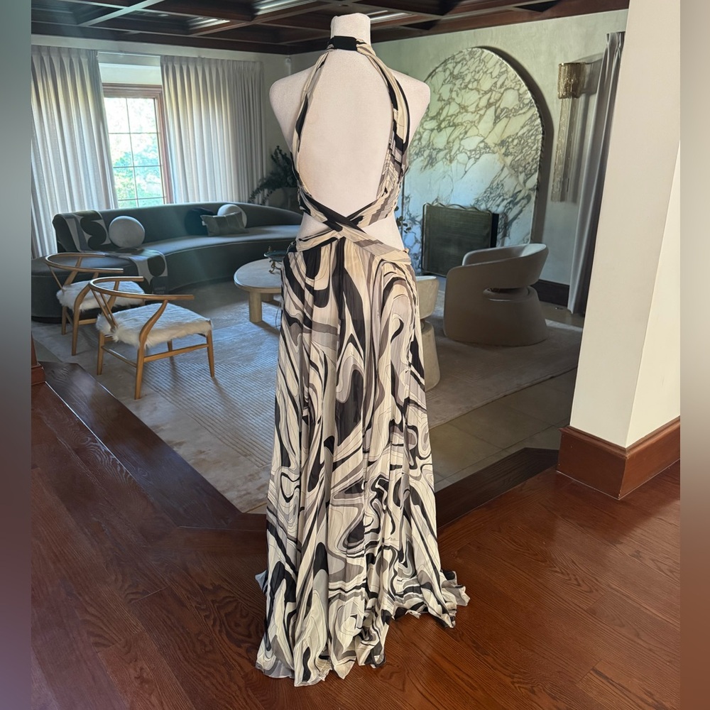 Emilio PUCCI vintage cutout dress sz 6 - Picture 4 of 5